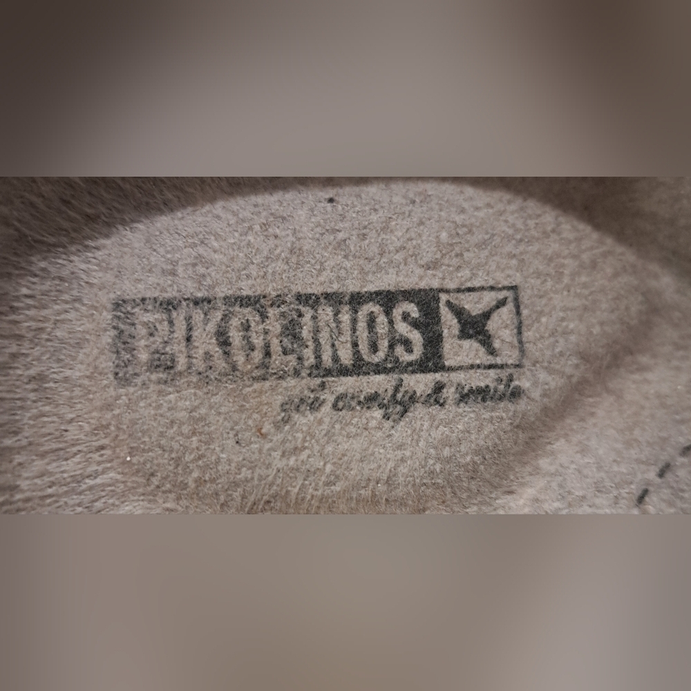 Pikolinos Granada Tan Leather Boho Neutral Casual Boho Mule Clog Shoe SZ 8.5 - Picture 9 of 9